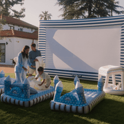 Red, White & Blue Kids Castle Sleepover Bed - 4th of July Air Mattress